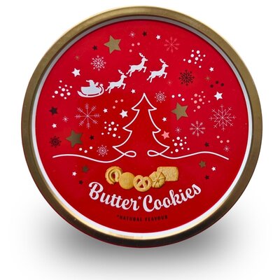 Becky`s Groot kerstblik - brosse koekjes met een rijke boter smaak