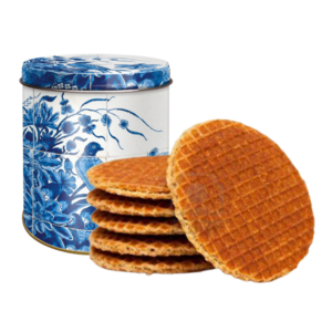 Museumgifts Holland Stroopwafels in Delfts blauw blik (tegeltableau)