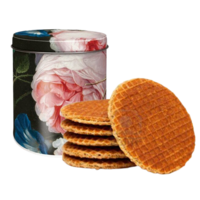 Museumgifts Holland Blik stroopwafels - Gouden eeuw - Bloemen - Heem