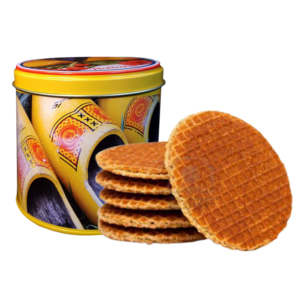 Stroopwafels (Typisch Hollands) Sirupwaffeln aus der Dose - Nostalgie - Clogs