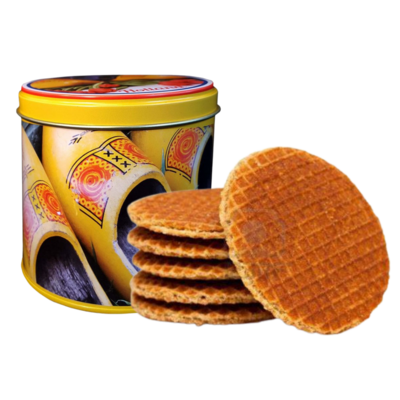 Stroopwafels (Typisch Hollands) Stroopwafels in a tin - Nostalgia - Typically Dutch