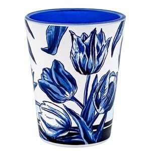 Typisch Hollands Shotglas Delfts-blauw - Tulpen