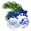 Heinen Delfts blauw Set van 2 Delfts blauw gedecoreerde kerstballen 7cm  - Molenlandschap en 2026