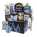 typisch-hollands-geschenkpakket Dutch Christmas Hamper - Delft Blue - Liqueur and Christmas bauble.