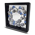 Typisch Hollands Ketting met enkele kralen  -Delfts blauw - In luxe geschenkframe