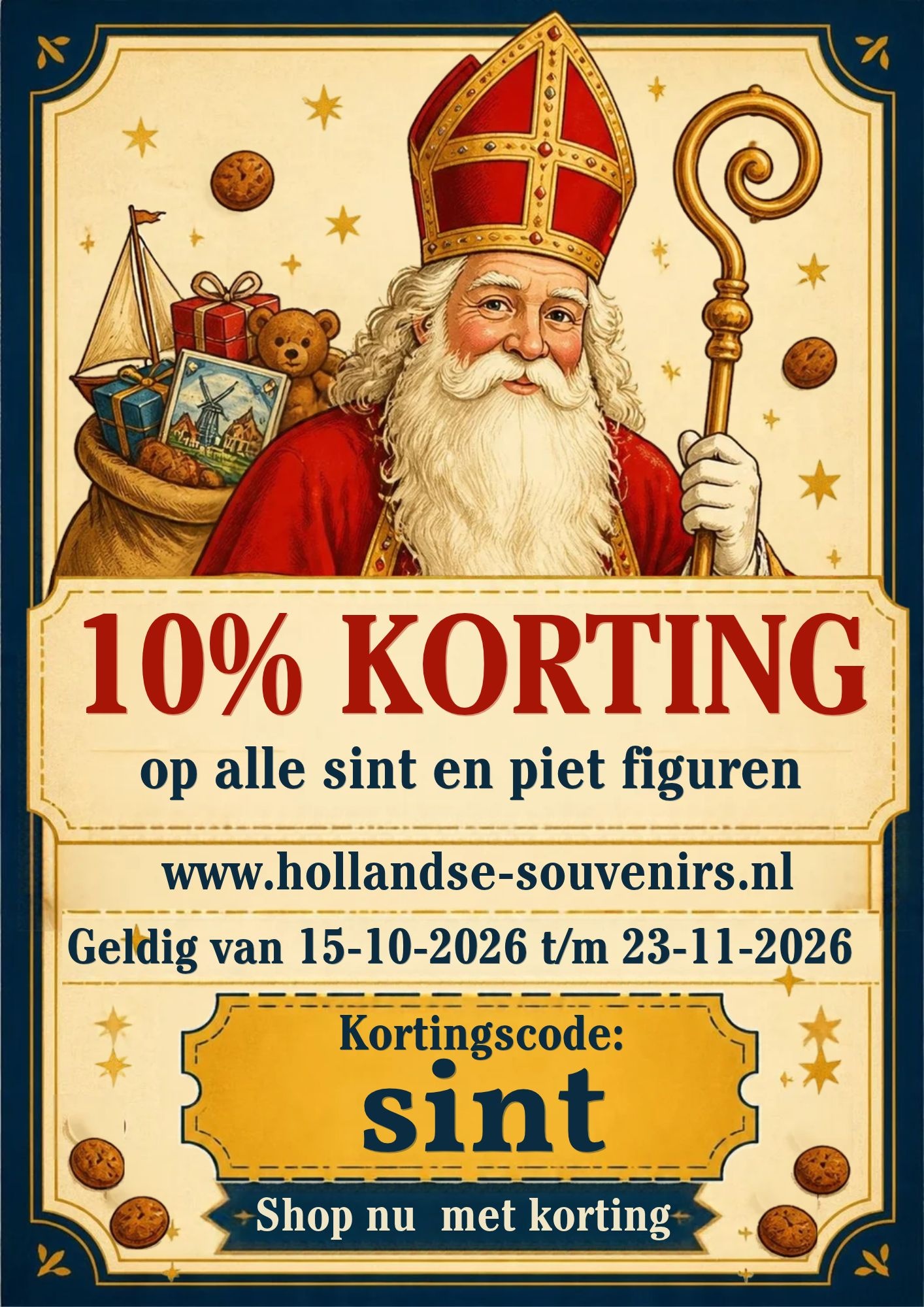 Sint en Piet kortingbon