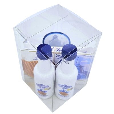 van Meers Holland-Likör – Stroopwafels und Delfter Blau-Glas in Geschenkbox
