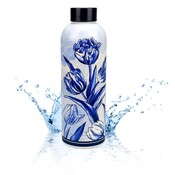 Matix Wasserflasche (Isolierflasche) Delfter Blau - Tulpen