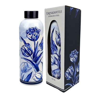 Matix Water bottle (insulated bottle) Delft Blue - Tulips