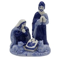 Heinen Delfts blauw Großes Modell der Heiligen Familie – Delfter Blau
