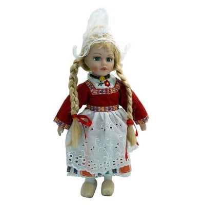 Typisch Hollands Doll in traditional clothes (red) 26 cm