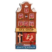 Typisch Hollands Magneet Gevelhuisje Sexshop