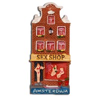 Typisch Hollands Magneet Gevelhuisje Sexshop