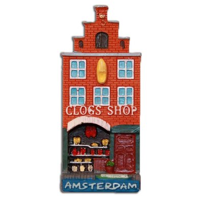 Typisch Hollands Magnet Fassade Haus Clog-Shop