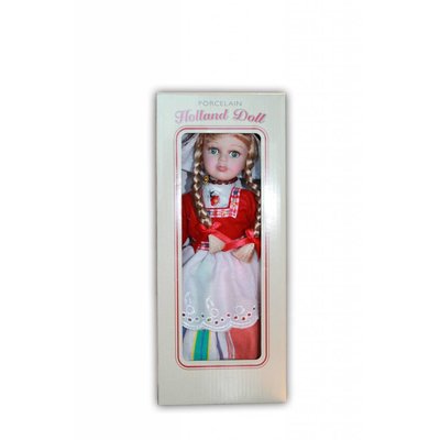 Typisch Hollands Puppe mit roten Kleidern