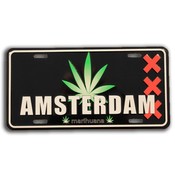 Typisch Hollands Kentekenplaat Amsterdam - Cannabis