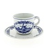 Heinen Delfts blauw Delfter blaue Tasse und Untertasse