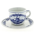 Heinen Delfts blauw Delft blue cup and saucer