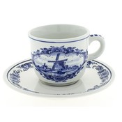 Heinen Delftware Tasse und Untertasse Delfter Blau