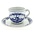 Heinen Delfts blauw Delfter blaue Tasse und Untertasse
