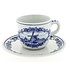 Heinen Delfts blauw Delft blue cup and saucer