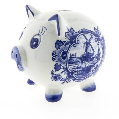 Heinen Delftware Piggy bank - Delft blue