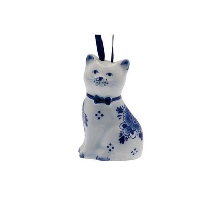 Heinen Delftware Christmas tree pendant Cat