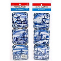 Matix Delft blue coasters - Mill landscapes