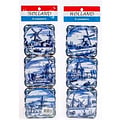 Matix Delft Blue coasters - Windmill landscapes