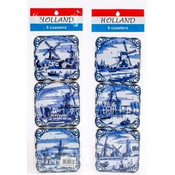 Matix Delft blue coasters - Mill landscapes