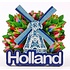 Typisch Hollands Magneet Holland molen en tulpen