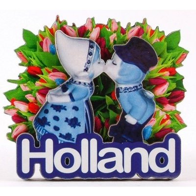 Typisch Hollands Magnet Dutch kissing couple