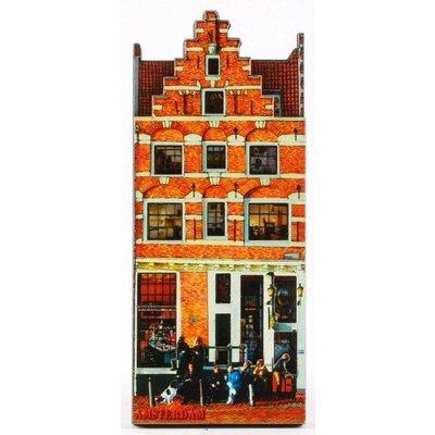 Matix Magneet mdf huisje Papeneiland Amsterdam