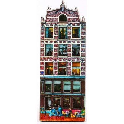 Typisch Hollands Magneet Grachtenhuisje Amsterdam