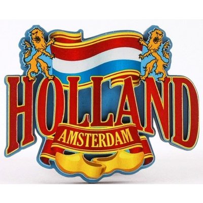 Typisch Hollands Magneet Holland - Amsterdam