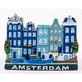 Typisch Hollands Magneet Amsterdam Blauw