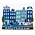 Typisch Hollands Magnet Amsterdam Blue