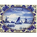 Typisch Hollands Magneet - Holland - Delfts blauw