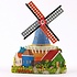Matix  Magneet polystone stellingmolen met huisje - blauw/groen