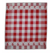 Typisch Hollands Tea towel - red checkered