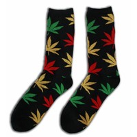 Holland sokken Herrensocken - Cannabis Größe 40-45 rot-gelb-grün