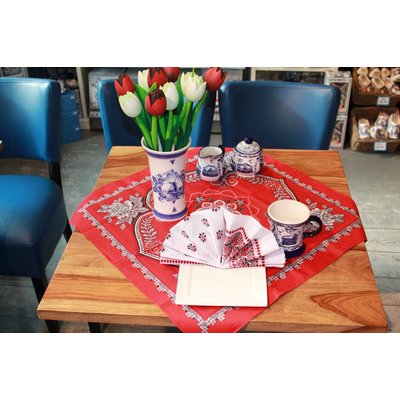 Typisch Hollands Boerenzakdoek Rood - Klavier