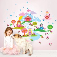 Sticker set French Bull Princess