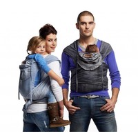 Mei Tai Deluxe Babydraagzak - peuterdraagzak Dark Jeans
