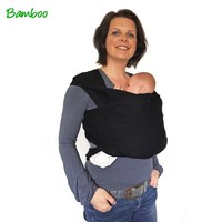 VipCarrier bamboe-tricot draagdoek Zwart