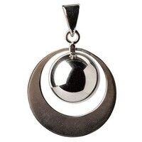 Bola Silver plated dubbele brede ring