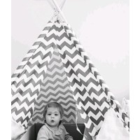Tipitent voor de kinderkamer. TIPI ZIGZAG