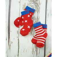 2 paar white  & blue socks