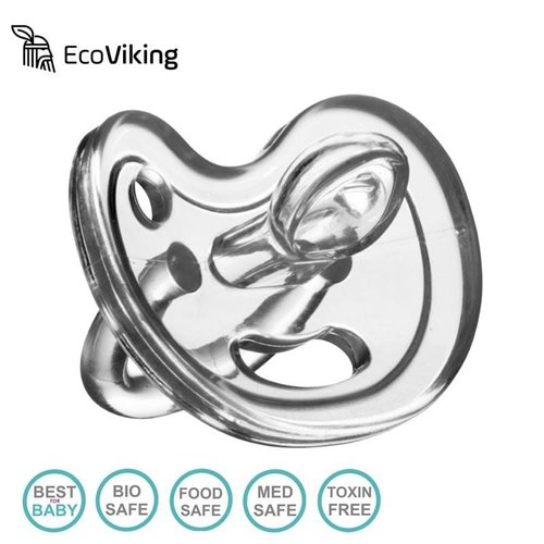 EcoViking Medisch Siliconen Speen - Doorzichtig EcoViking Medisch Siliconen Speen - Doorzichtig