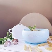 Kom met Zuignap en deksel - Blauw